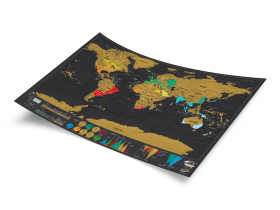 Luckies 刮刮世界地图奢华版/秀秀地图 创意礼品/Deluxe Map - 小号