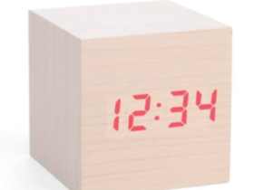 Kikkerland 木制立方体声控式闹钟/Clap Alarm Clock